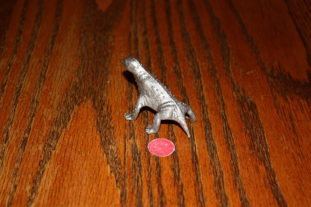 Vintage MPC Silver Moschops Dinosaur - Marx