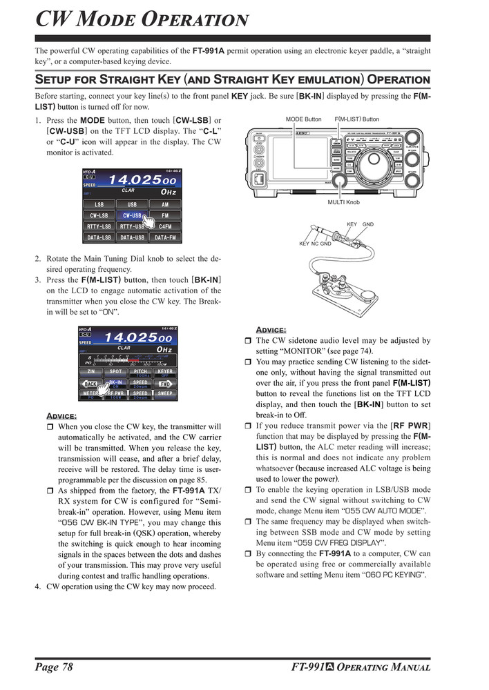 Yaesu FT-991A — Operating Manual Guide Reference — 158 Pages — Half Size 5.5x8.5