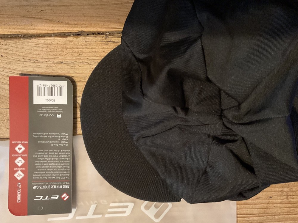 Etc winter cycling cap black new