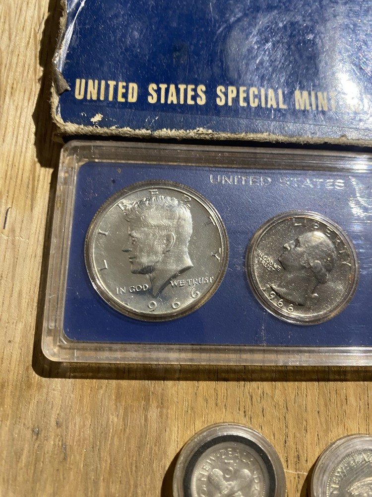 Silver Lot. Us Mint Set, 1800s Foreign & More