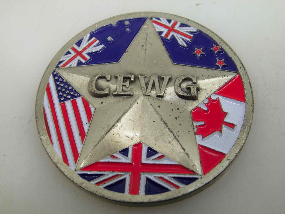 CEWG CONCORDIA RES PARVAE CRESCENT CHALLENGE COIN
