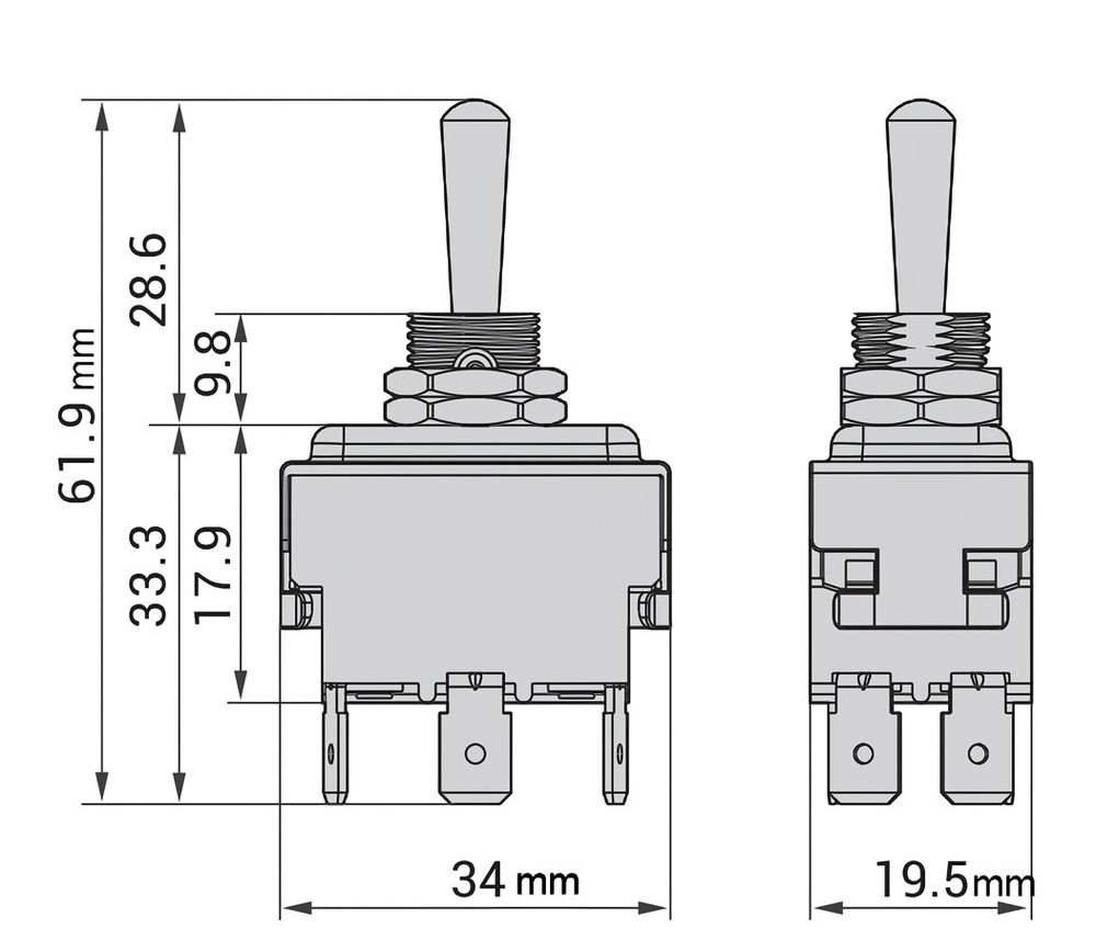 On-Off Toggle Switch for Expobar Office Lever Espresso Machine