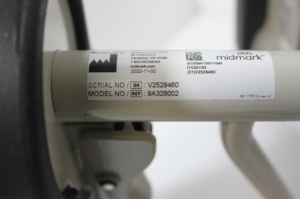 Midmark Ritter Adjustable Exam Chair Table Arm System 9A328002