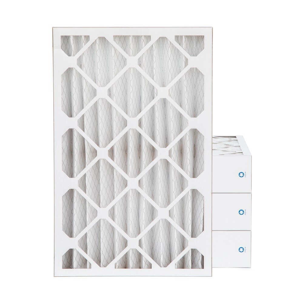 16x25x4 MERV 8 Pleated AC Furnace Air Filters. 4 Pack (Actual Depth: 3-3/4")