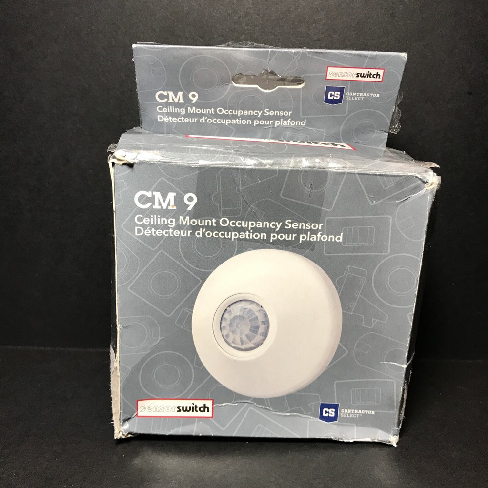 CM 9 Sensorswitch Ceiling Mount Occupancy Sensor Motion NEW Distressed Box