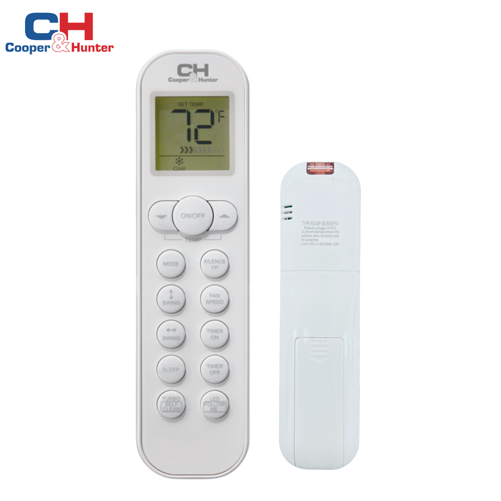 Remote Control for Cooper&Hunter Mini Split Air Conditioner Mia NG/NY Series
