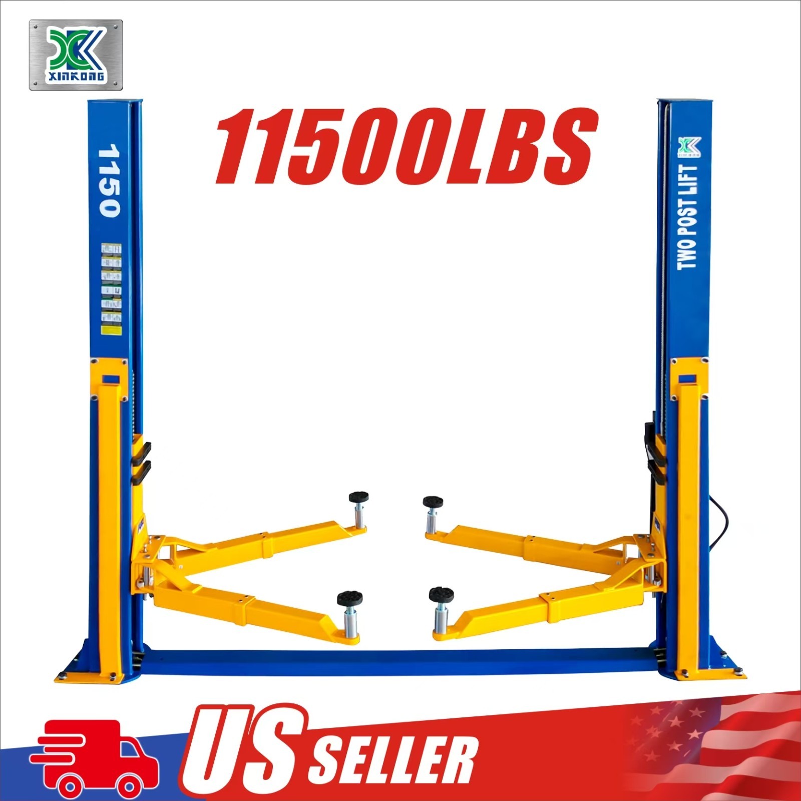 XK 11,500lbs Car Lift 1150 2 Post Lift Auto Truck Hoist 220V Two Post Lift