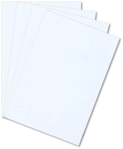 (10 Pack) White Styrene Sheets - 0.030" X 8.5" X 11"