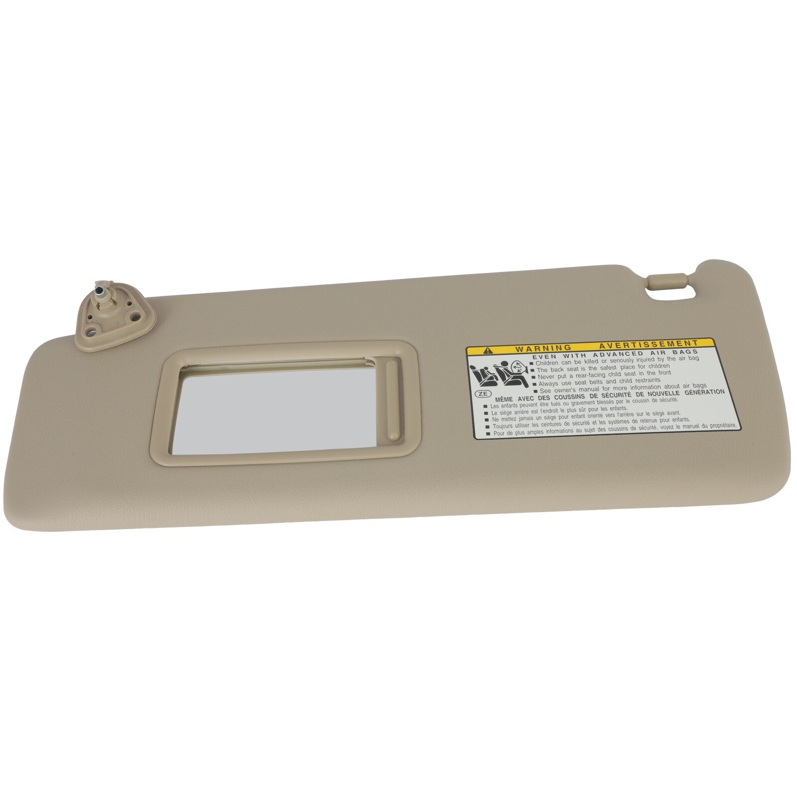 For 04-07 Toyota Highlande Sun Visor Driver LH W/O lamp Tan 2.4L 3.3L