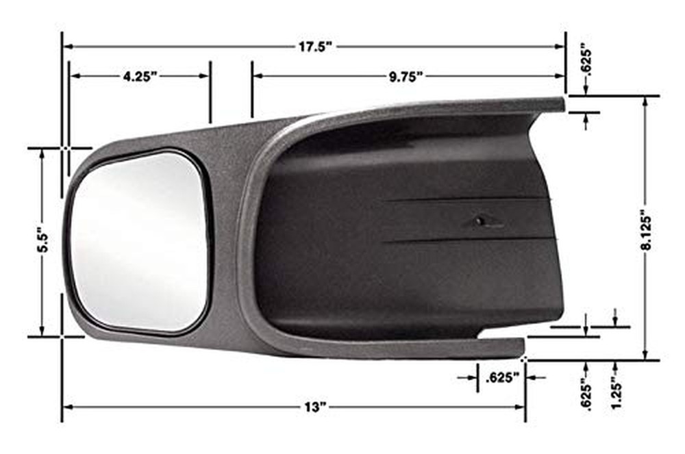 CIPA 10700 Custom Towing Mirror - Dodge, Pair