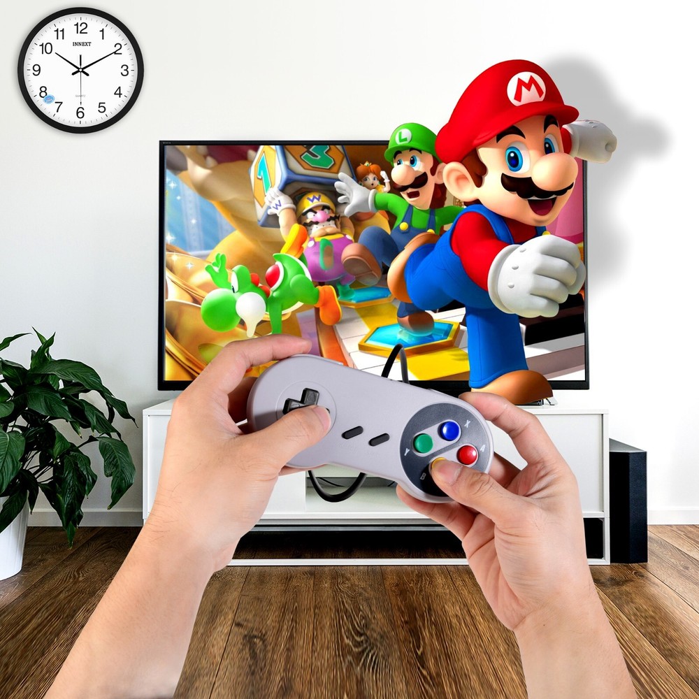 iNNEXT 2x Classic USB Gamepad Retro SNES USB Controller For PC MAC Emulators