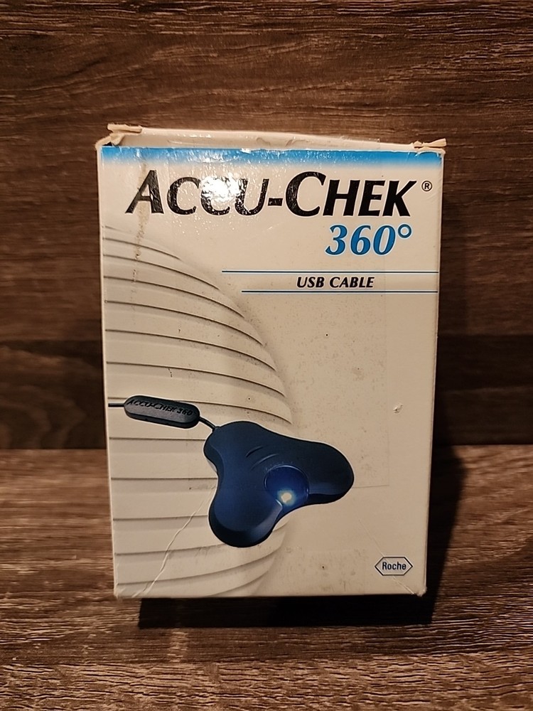 ACCU-CHEK 360 USB Wireless Glucose Meter Reader Cable - EUC - In Original Box