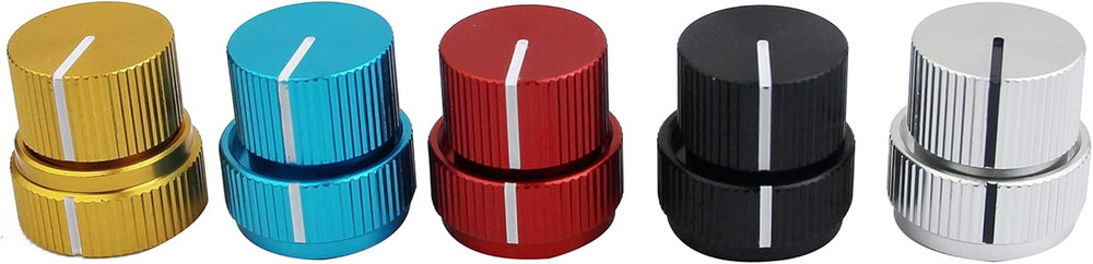 Guitar Aluminum Alloy Dual Concentric Control Knobs - Dome Volume Tone Stacked K
