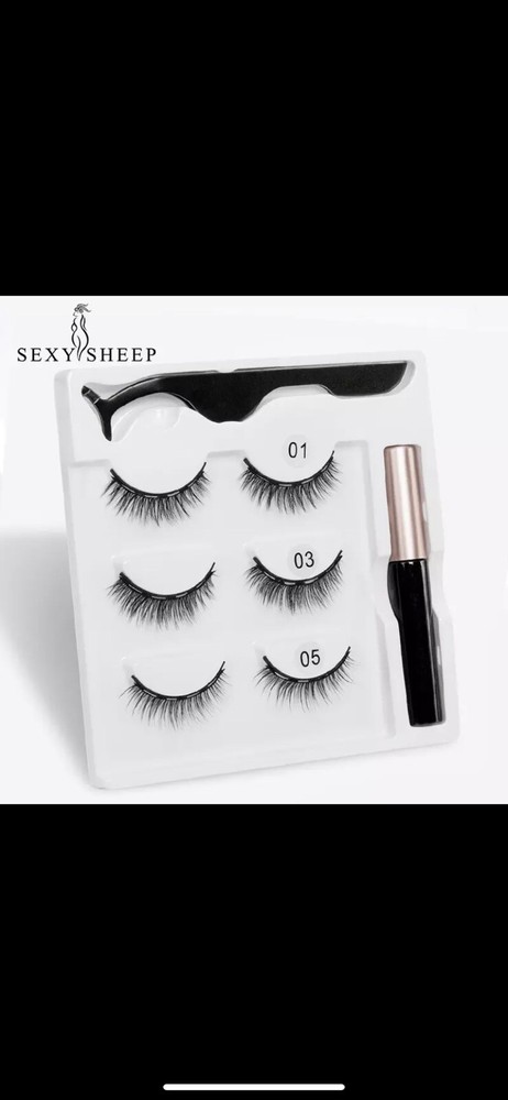 Magnetic eyelashes and eyeliner set