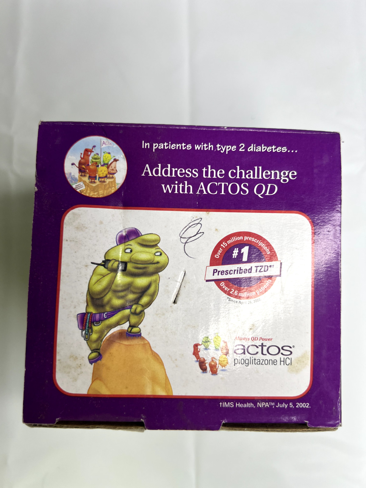 Actos Pharmaceuticals Promotional Triglyceride Ceramic Mug Green NIB