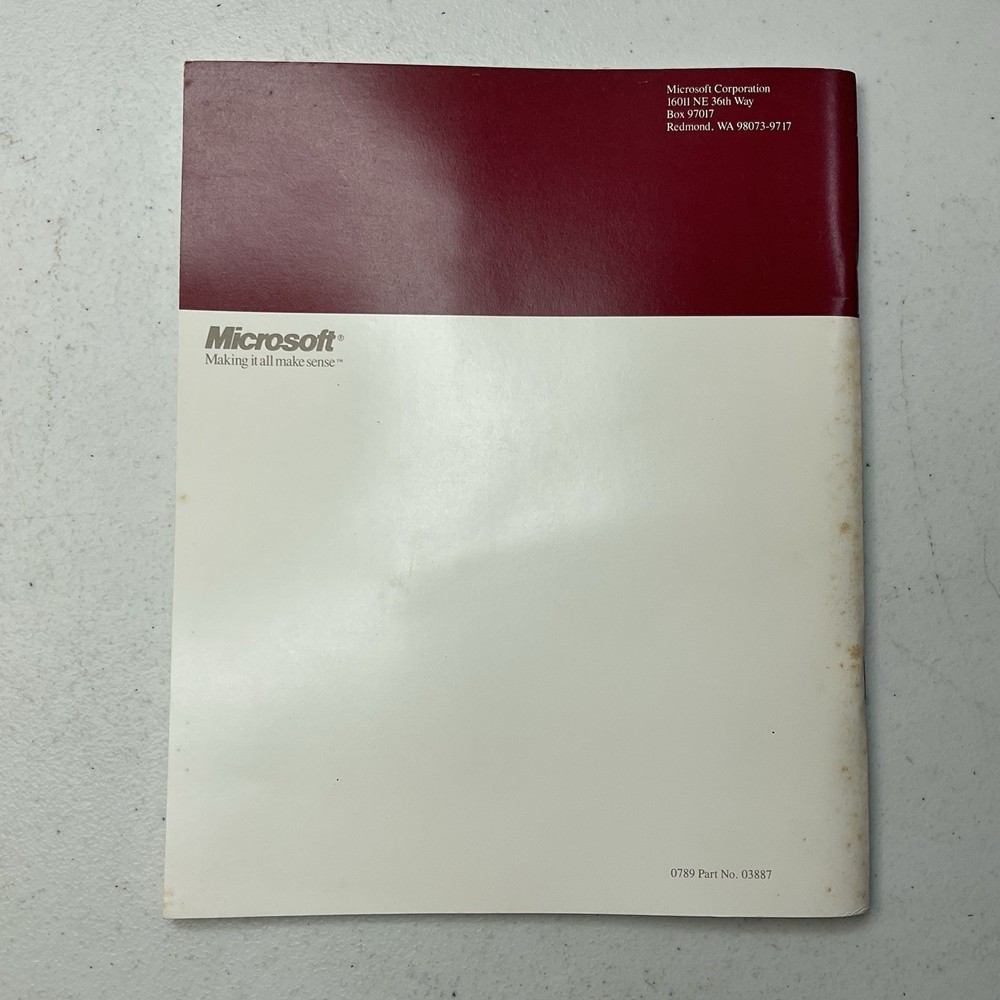 1989 Microsoft Mail Users Guide Apple Macintosh 03887