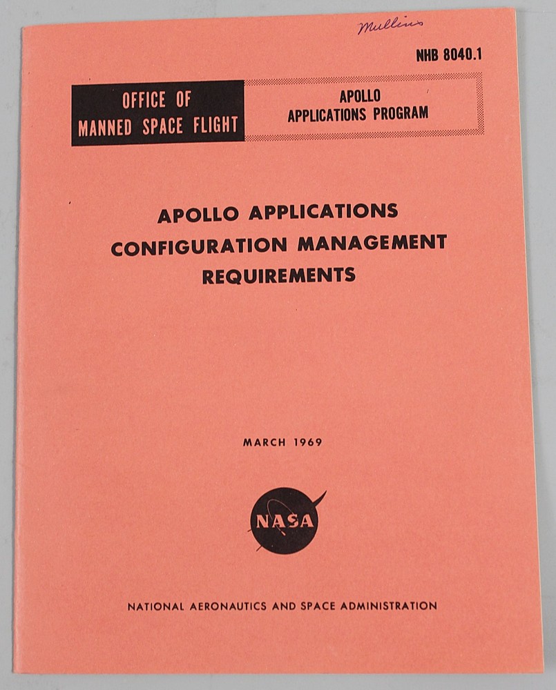 NASA Apollo Applications Program Configuration Management Manual 1969 Technical
