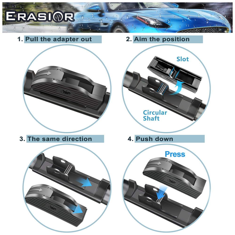 Front Windshield Wiper Blades Set for Ford Escape 2013-2019