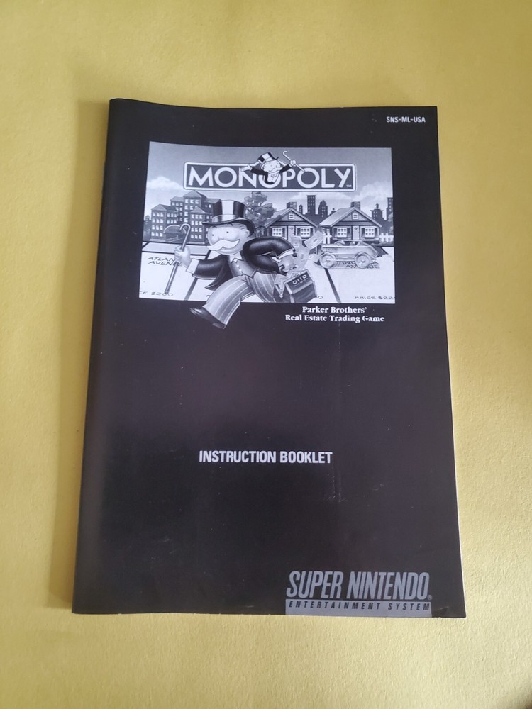 Monopoly Manual SNES