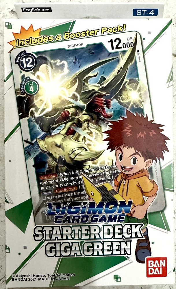 Digimon Card Game Starter Deck Giga Green  ST-4