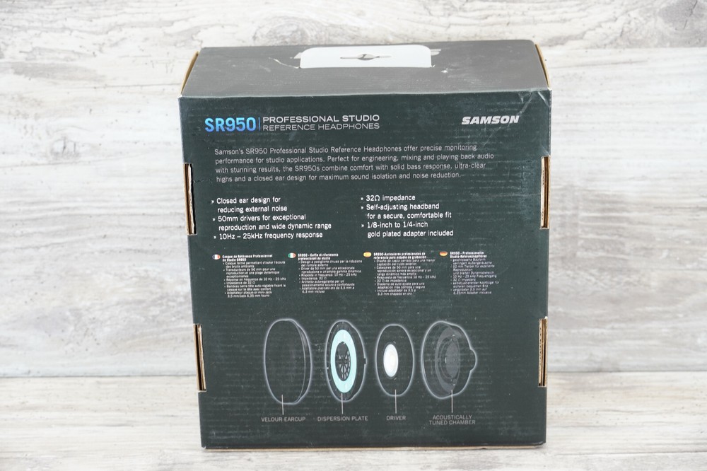 Samson SR950 Professional Studio References Headphones OPEN BOX