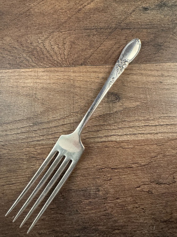 Community White Orchid Silverplated Dinner Fork