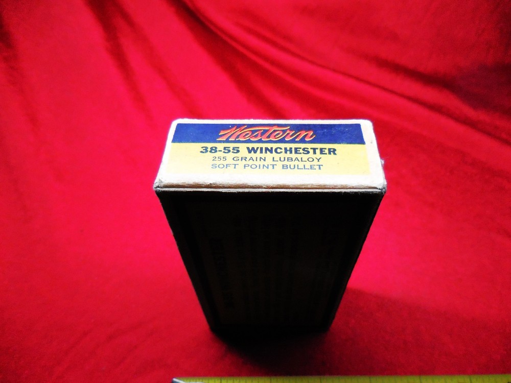 Vintage Western 38-55 Winchester Ammo Box (EMPTY) Nice