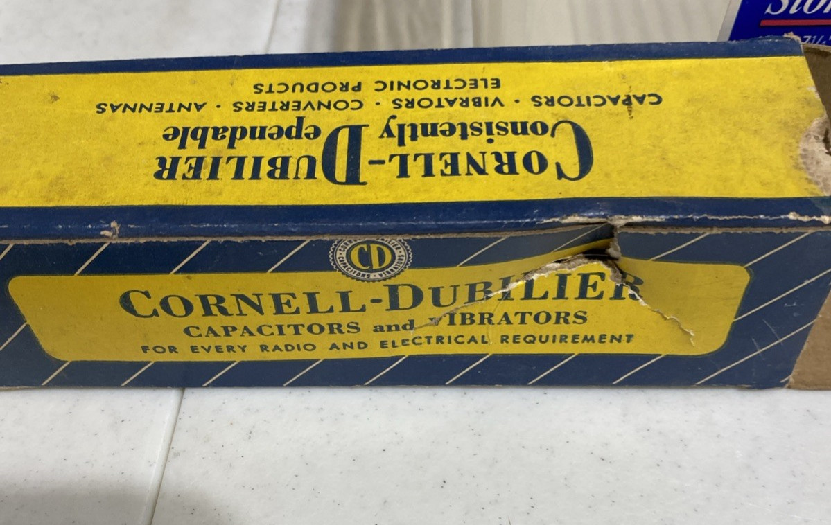 Cornell Dubilier capacitor vintage C1261 UPT-645-4235