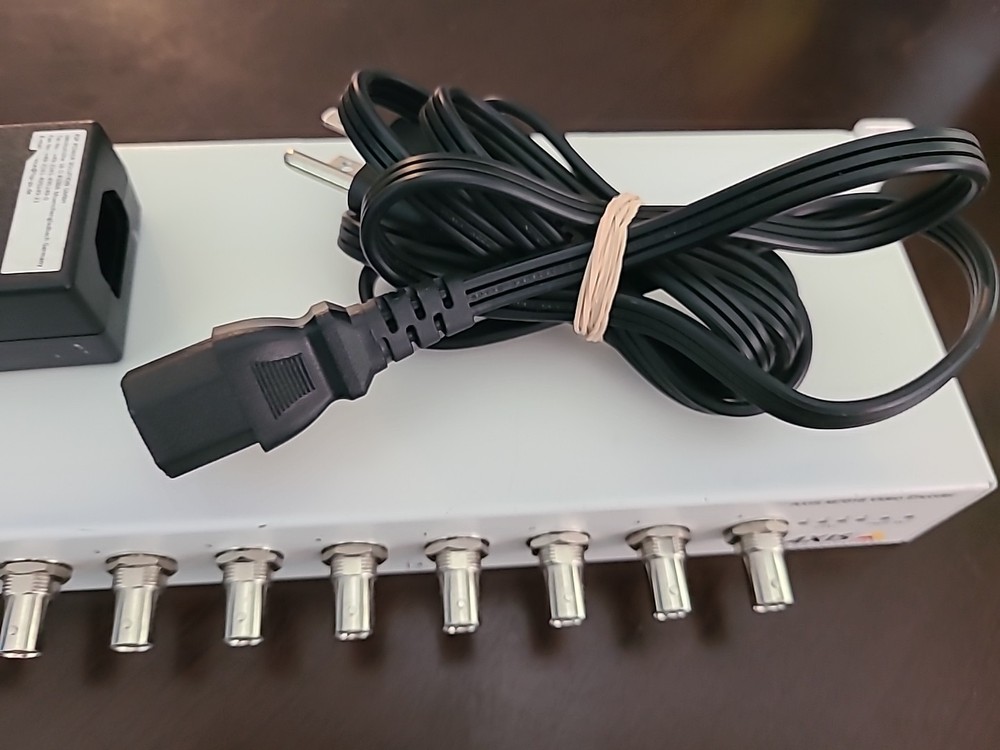 Axis M7016 16 CH CCTV Video Encoder w/ Power Cable & Rack Ears Tested & Working