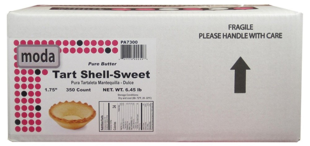 Moda Medium Fluted Tart Shells, 1.75" - 350 Pieces