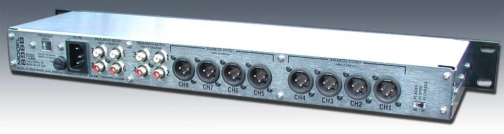 SonicImageryLabs 898B 8Channel Bal 8Channel Unbal Line Level Matching Interface