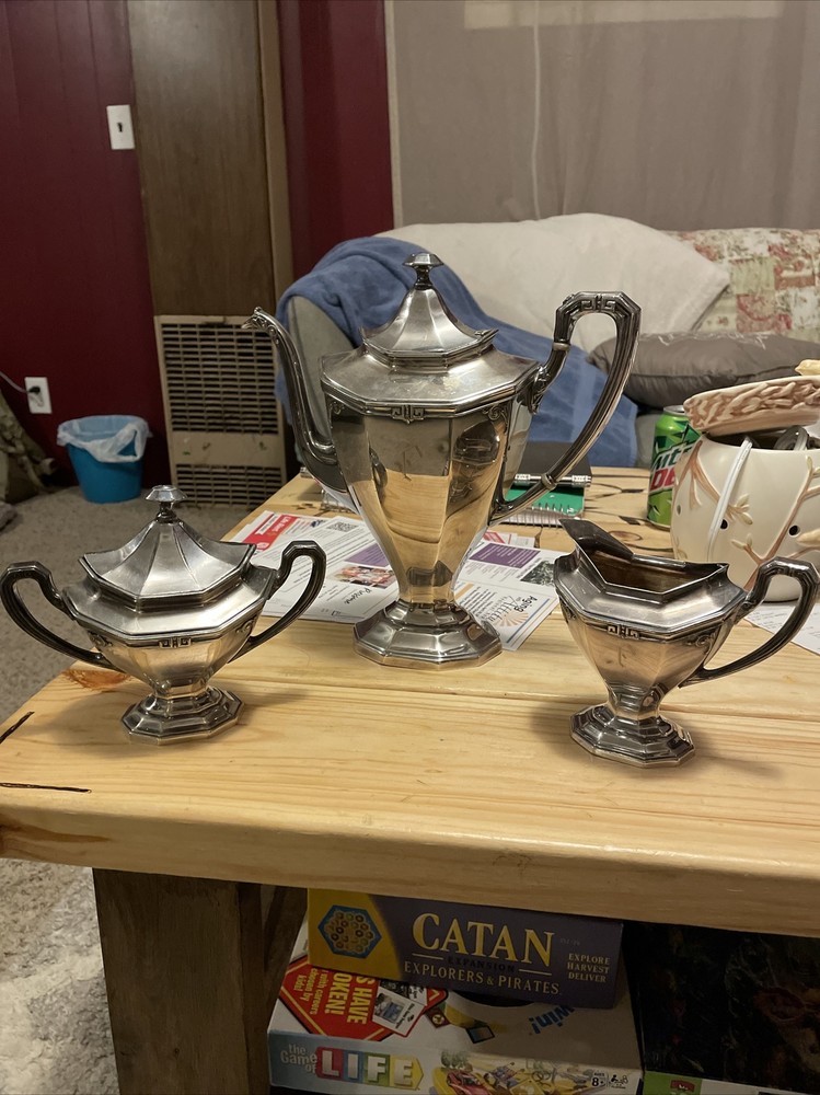 reed and barton silverplate tea set