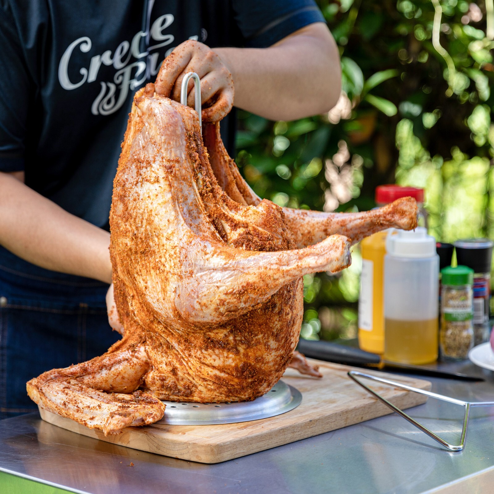 Creole Feast 30 Qt. Turkey Deep Fryer Pot Outdoor BBQ Cooker Thanksgiving Day