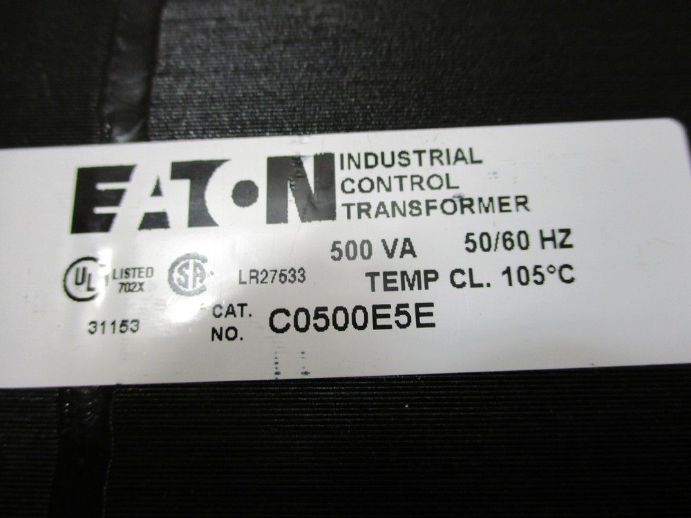 *NEW* EATON C0500E5E CONTROL TRANSFORMER 500VA