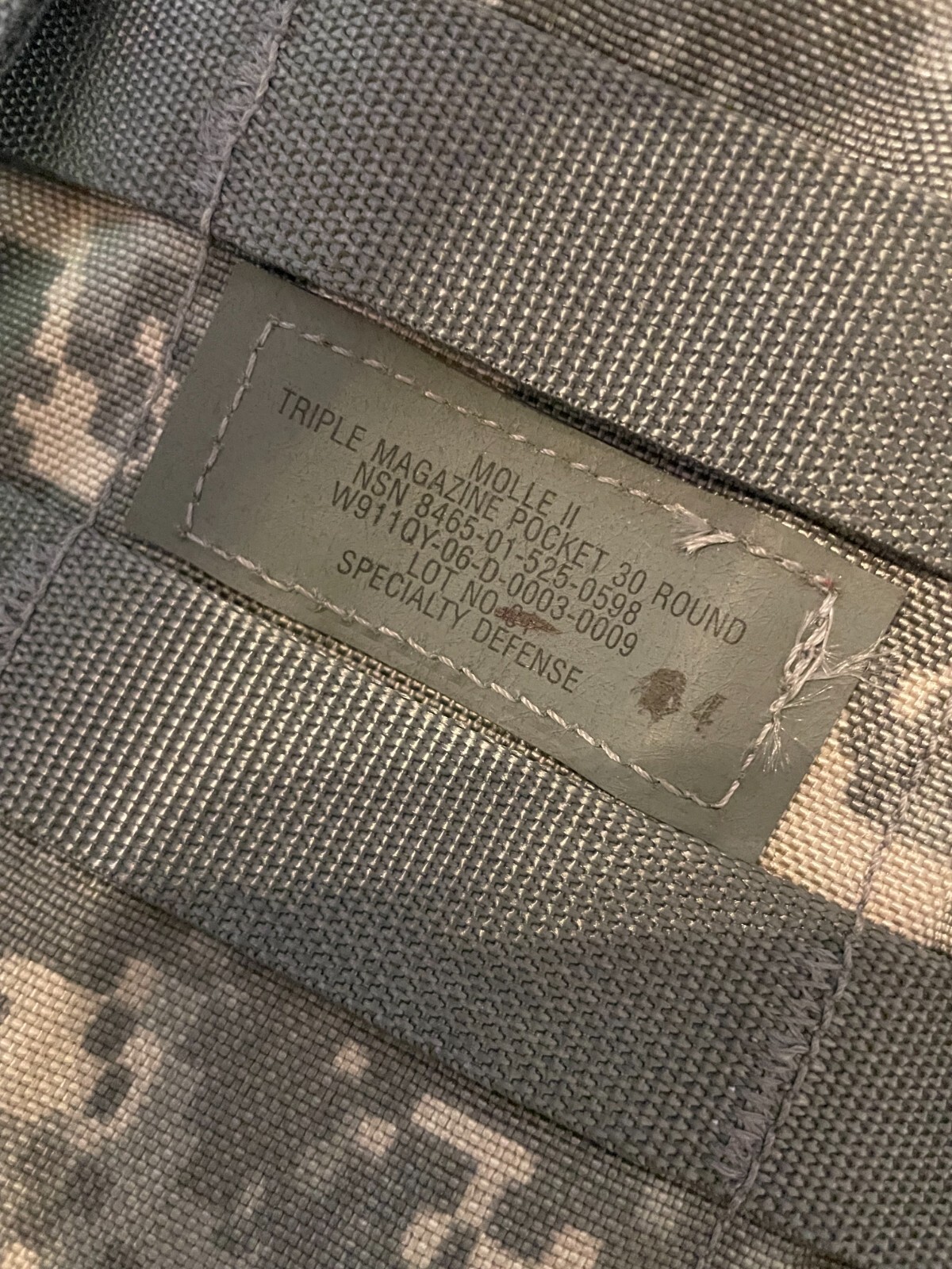 MOLLE II ACU Fighting Load Carrier VEST w/ 2 Triple Mag Pouches FLC US Army EXC