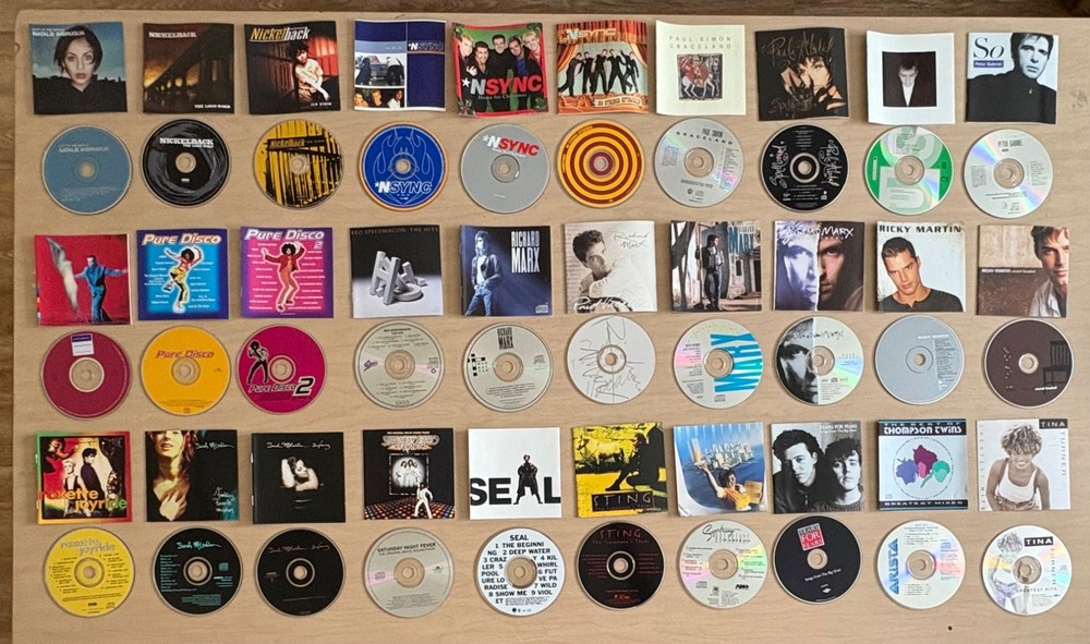 120 CDs & Liner Notes in Discgear Selector Storage Case & Binder