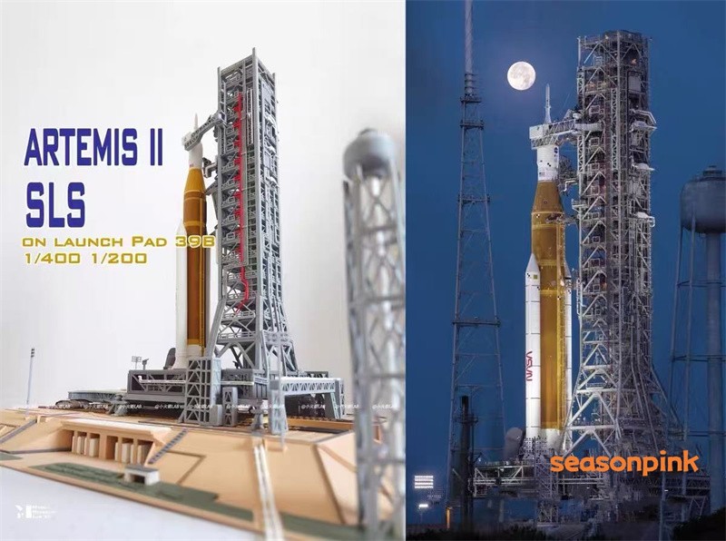 1/400 Artemis SLS Orion Launch Tower Rocket Model 39A Space Shuttle Launch Site