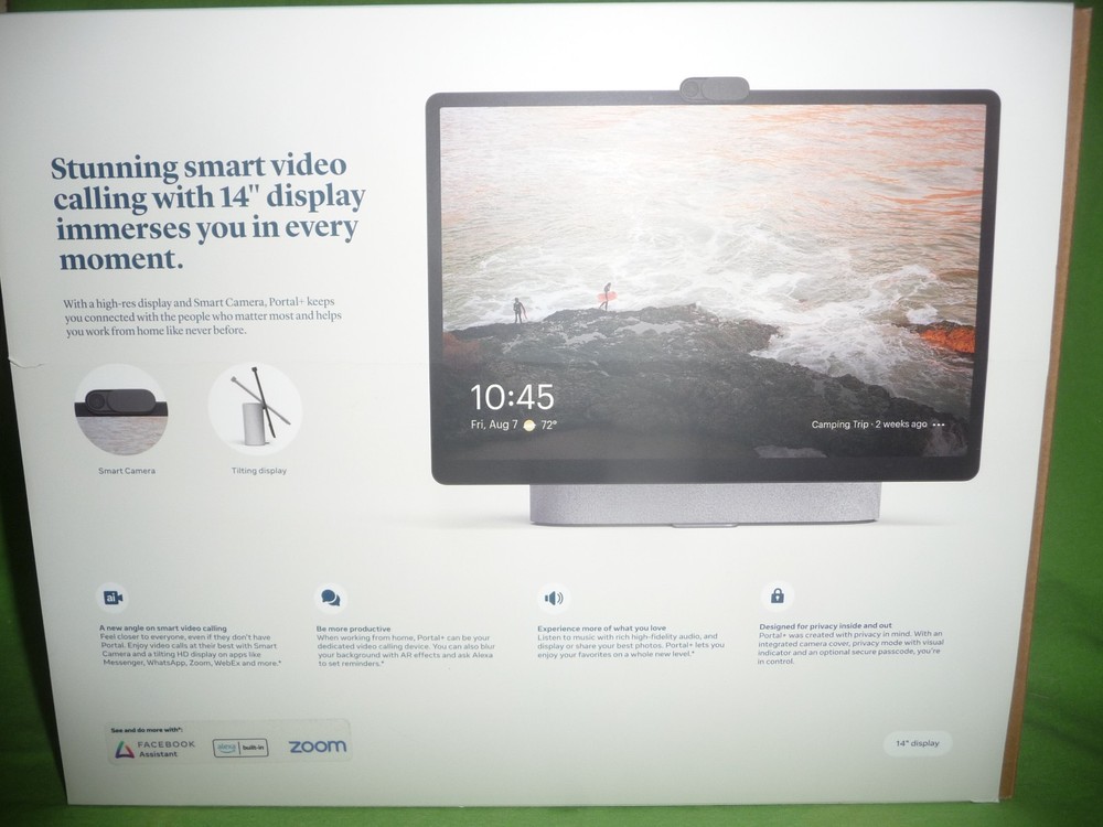 Meta-Facebook Portal + Plus - Video Calling 14” Touch Screen - Barely used