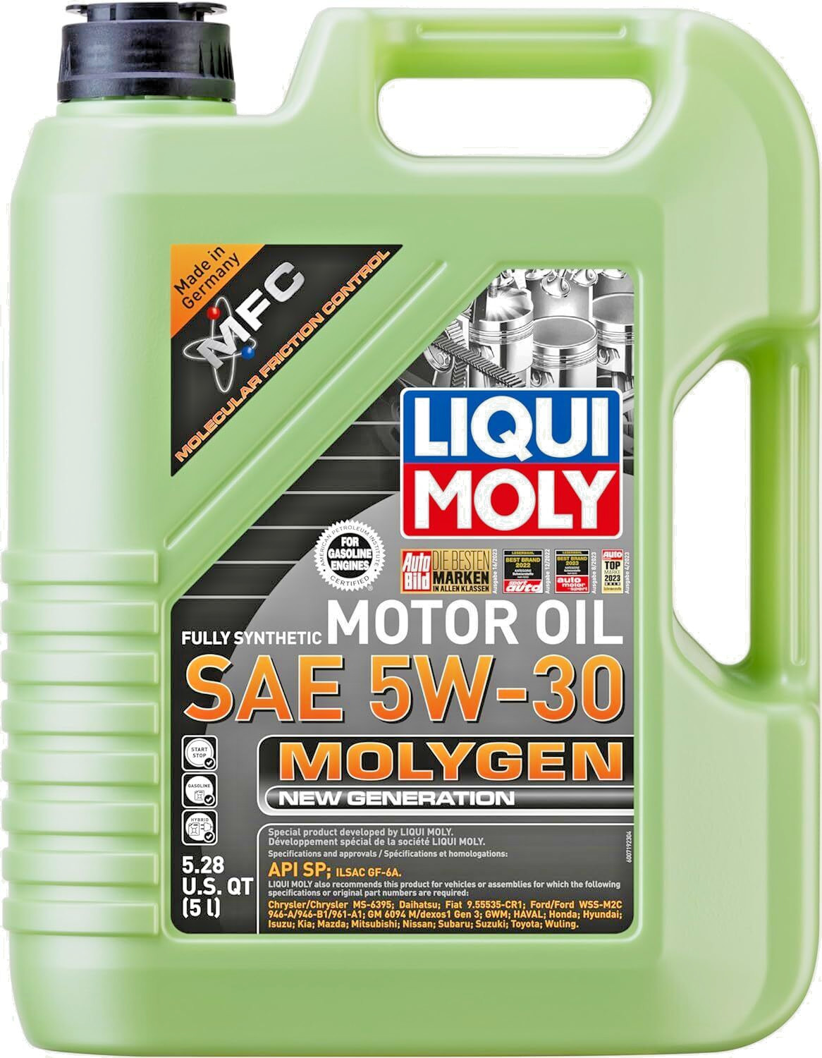 ★ 5L Liqui Moly 5W30 Molygen New Generation MFC Synthetic Engine Oil LM20228 ★