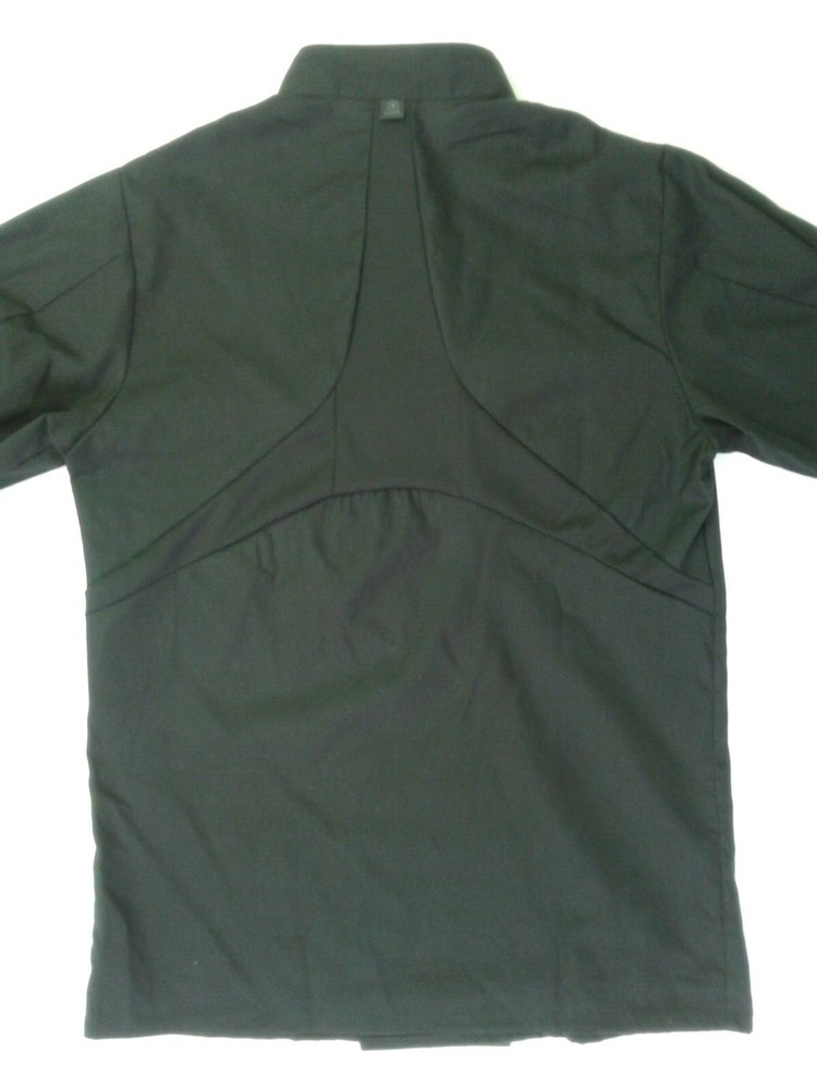 Chef Designs 10 Button Vented Chef Jacket Coat SMALL Black