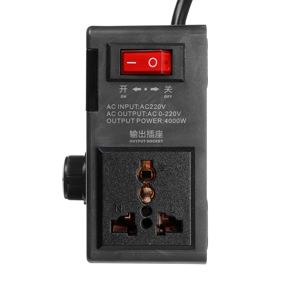 AC 220V 4000W Variable Voltage Regulator Speed Motor Fan Control Regulator