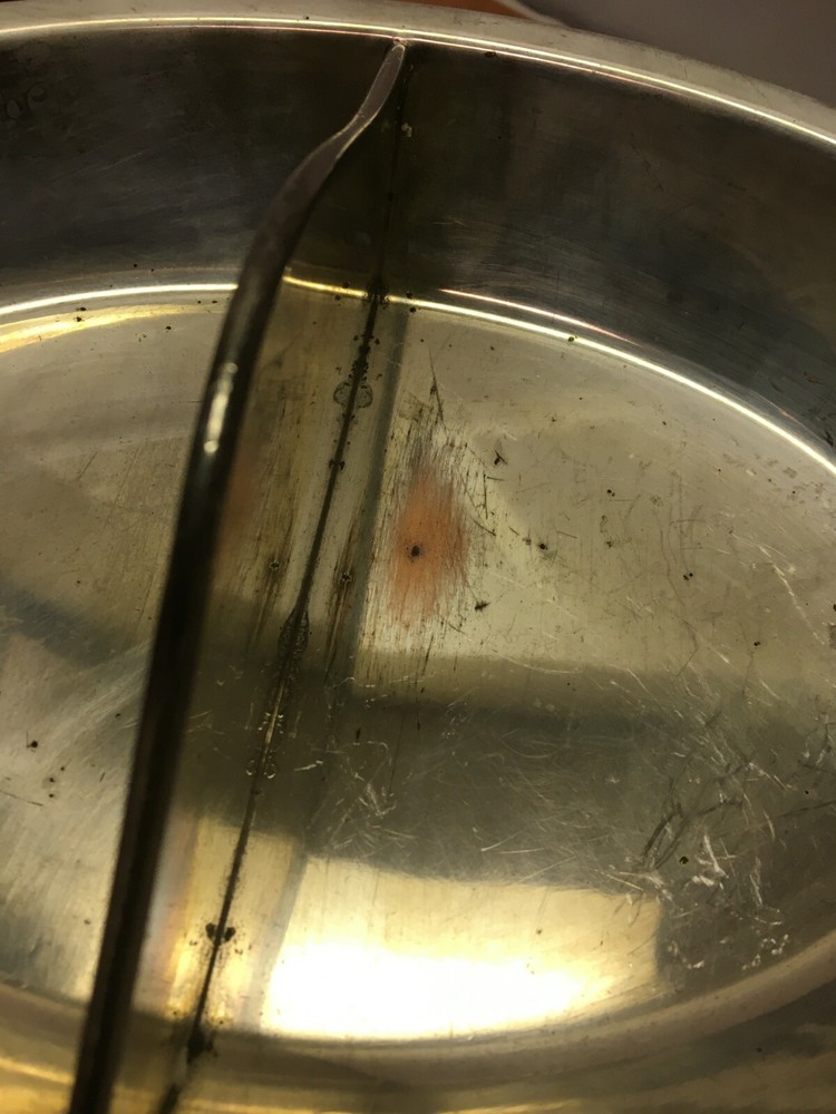 Vintage Sheffield Silver Co Divided Vegetable Serving Bowl Dish with Lid #2225