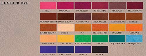 Leather Dye - Alcohol Based Permanent Leather Dye - 4 oz - Black