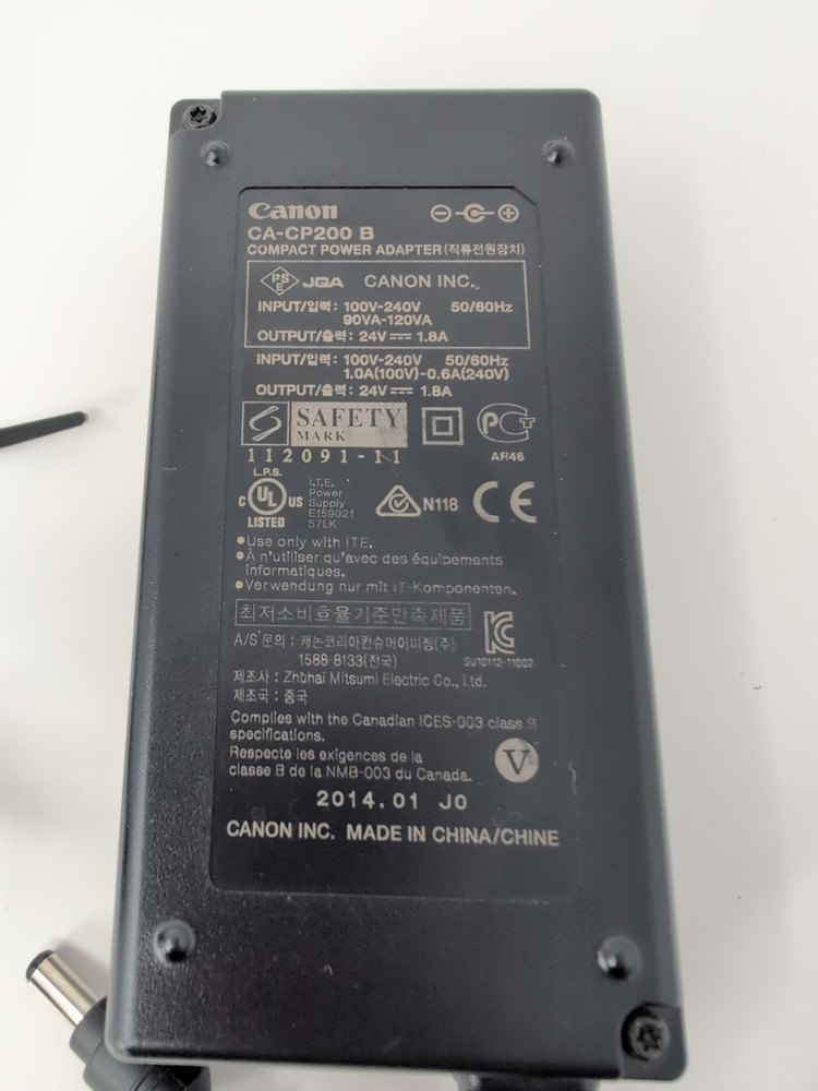OEM Canon CA-CP200B Compact Power Supply Adapter 24V 1.8A