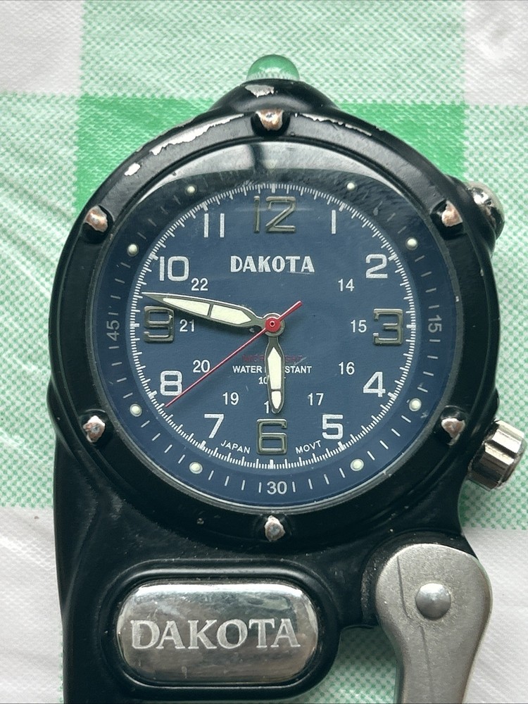 Dakota Miniclip Microlight Blue Dial Watch
