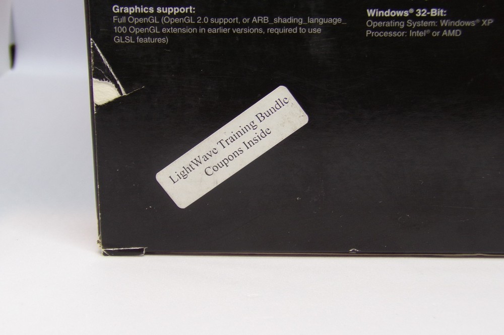 Ultra Rare Lightwave 3D Version 9 Computer Graphics Software Bundle (No USB)