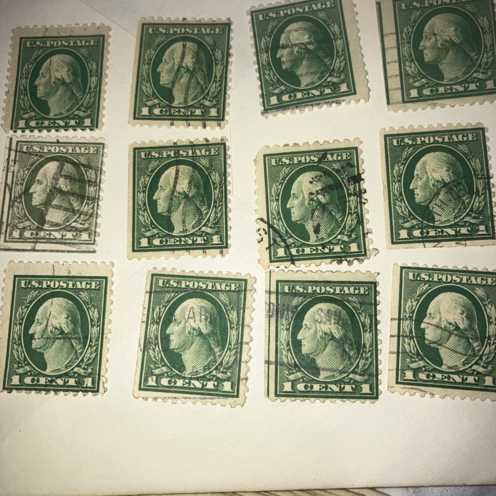 Very Rare Benjamin Franklin 1c cent used has been hinged slightly