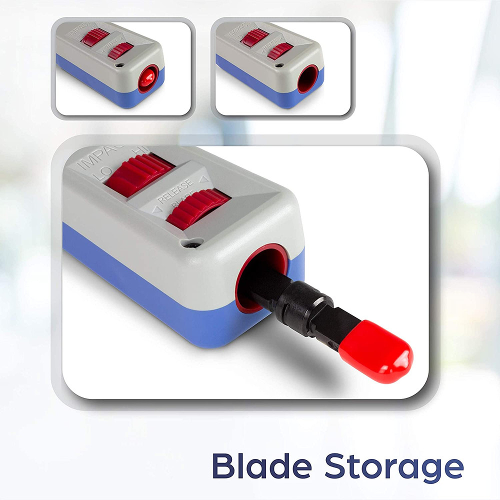 Punch Down Tool With 110 And Krone Blade, Insert & Cut Terminations In One Op...