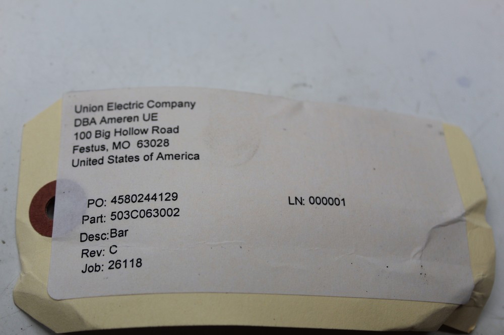 UNION ELECTRIC 503C063002 COUPLING NSNP