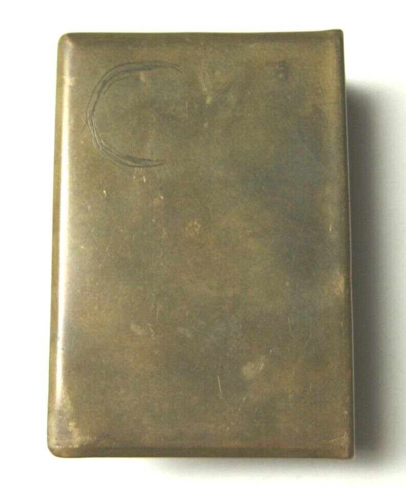 WW1 Trench Made Match Safe - "GOTT MITT UNS" -